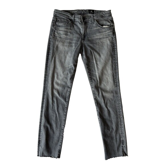 Adriano Goldschmied Jeans Womens 29 The Prima Ankle Cigarette Mid Rise Gray - Picture 2 of 11